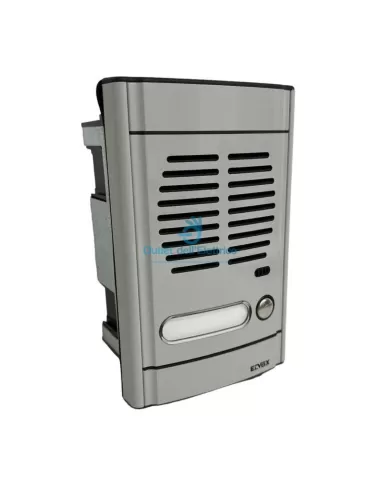 Vimar 8911 Einfamilien-Türsprechanlage in Hellgrau mit Kasten und Rahmen, ohne Elektronikmodul